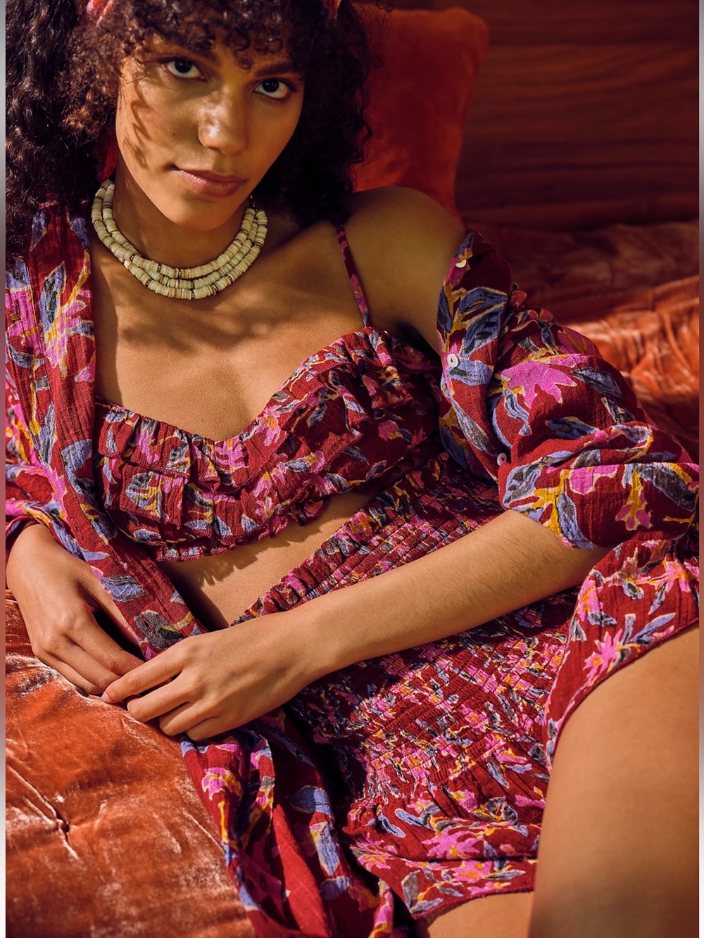 Free People Bali Painterly Tropics Set - Size Small